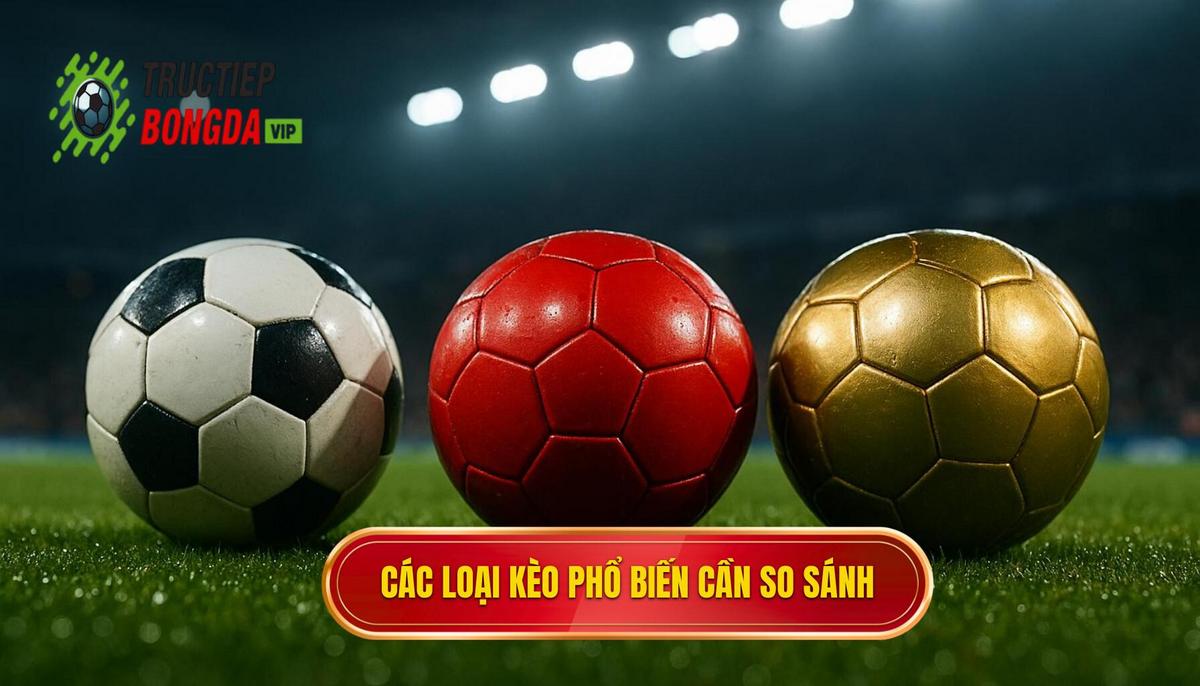 Các loại hình kèo phổ biến cần đối chiếu khi so sánh