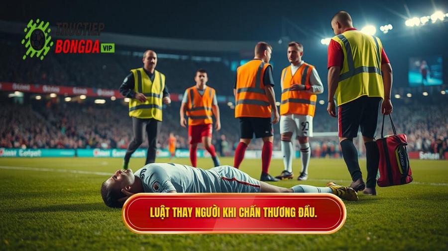 1. Luật thay người khi chấn thương đầu.