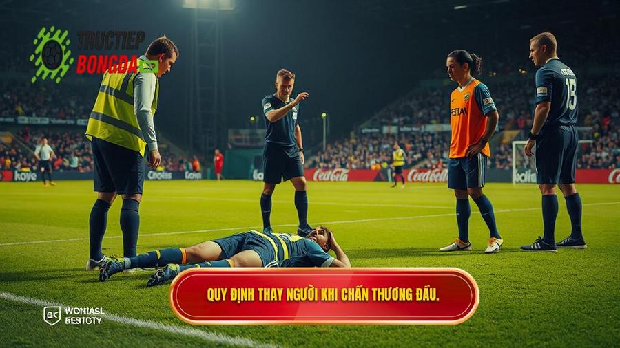 2. Quy định thay người khi chấn thương đầu.