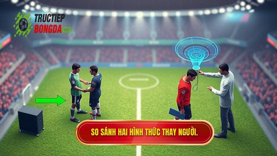 3. So sánh hai hình thức thay người.