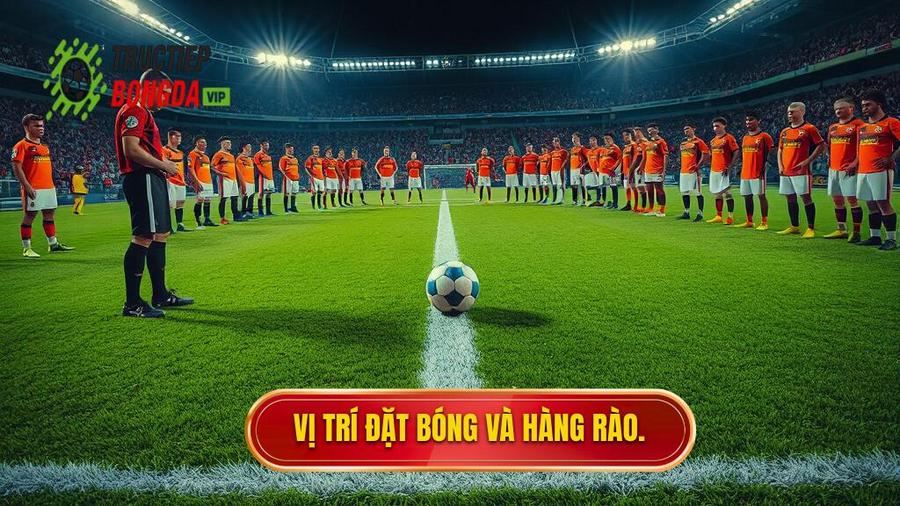 3. Vị trí đặt bóng và hàng rào.